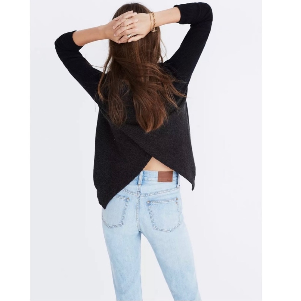 Madewell Province Cross-Back Pullover Sweater